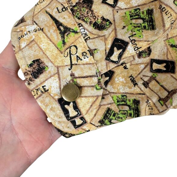 Christopher & Banks Paris Eiffel Tower 3/4 Sleeve Full Zip Linen Cotton Jacket L - Picture 5 of 8